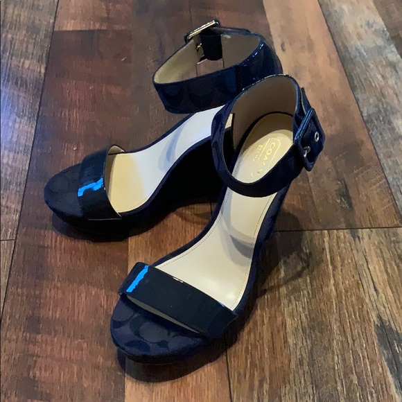 Coach platform wedge sandals - Picture 6 of 6